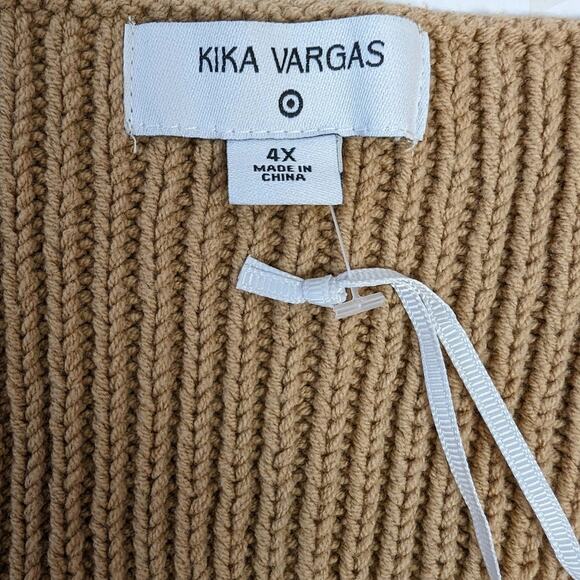 Kika Vargas Tank 2X Gold Cable Knit Tank - Picture 11 of 11